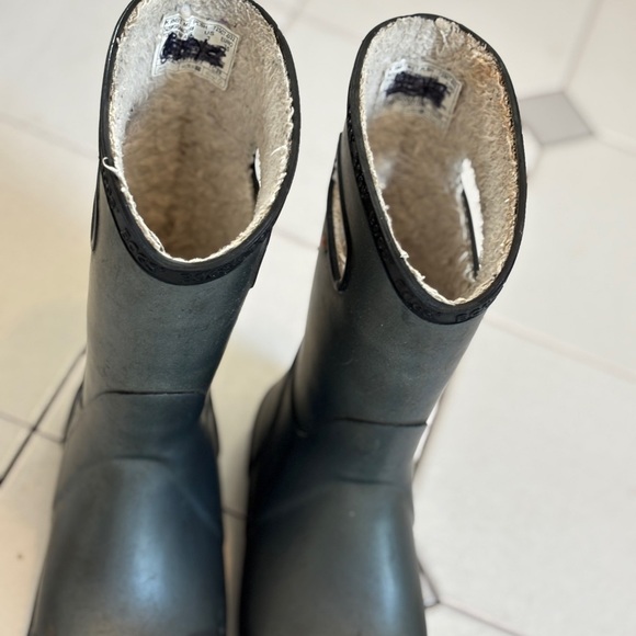 Bogs Gray Rain Boots Sz 3 - Picture 4 of 8